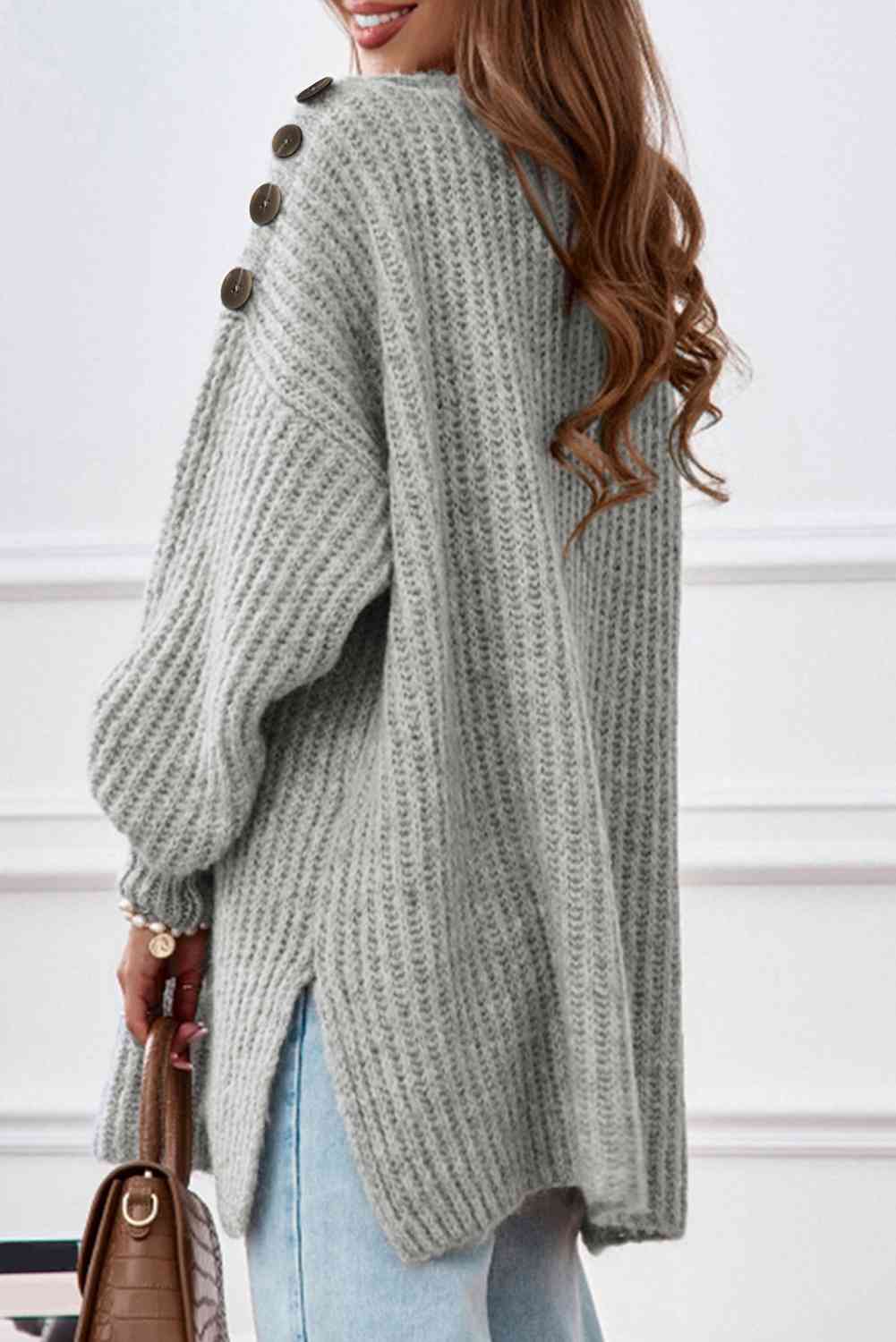 Chic Slit Sweater