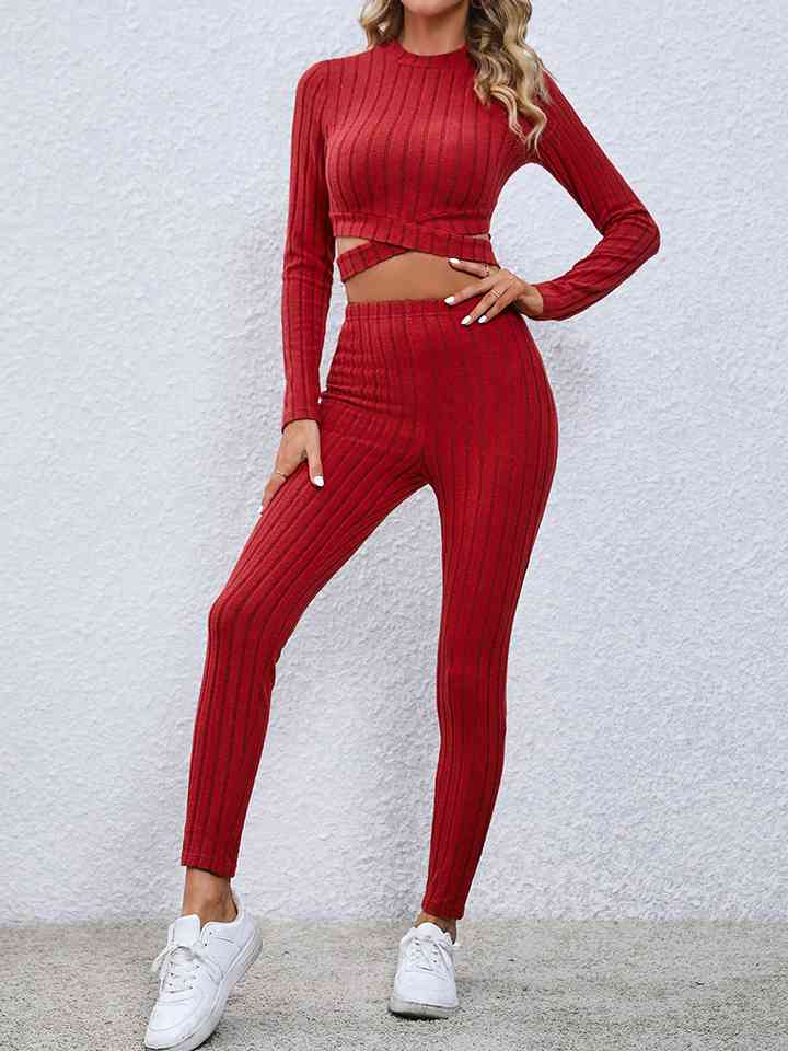 Oh She's Knitted Leggings Set