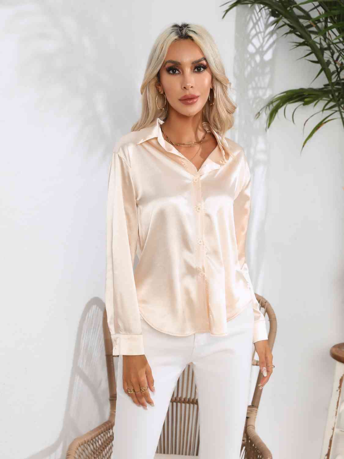 Luxe Elegance Long Sleeve Shirt