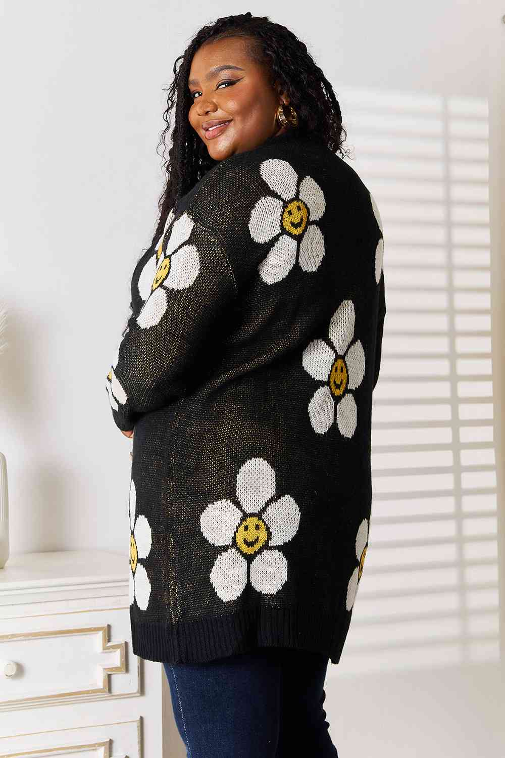 Be Happy Flower Cardigan