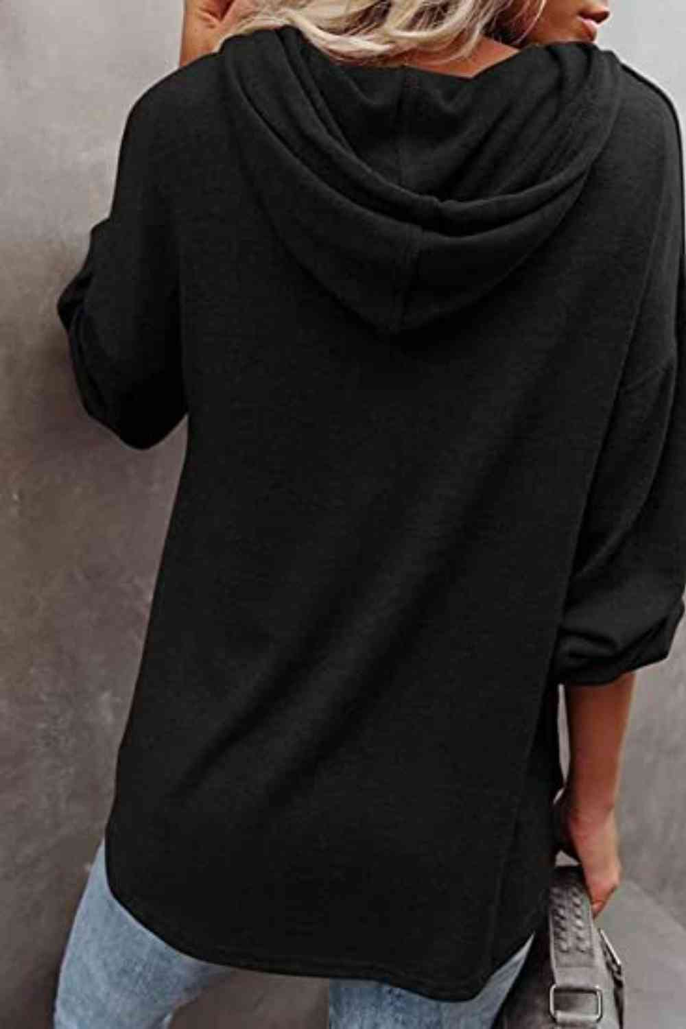 Easygoing Shoulder Hoodie