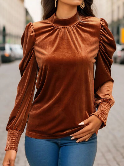 Tied Mock Blouse