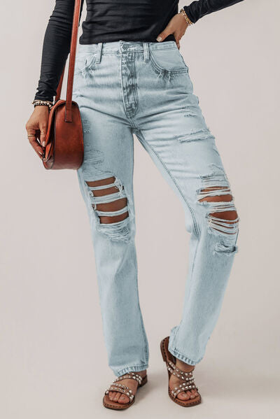 Distressed Not Stressed Jeans