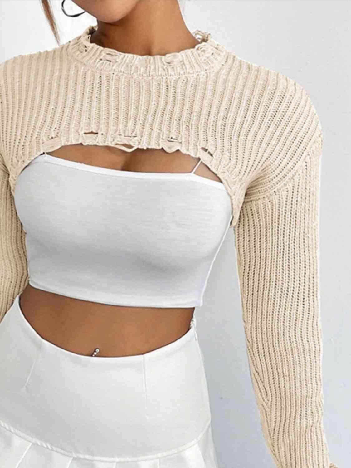 Over The Top Cropped Sweater