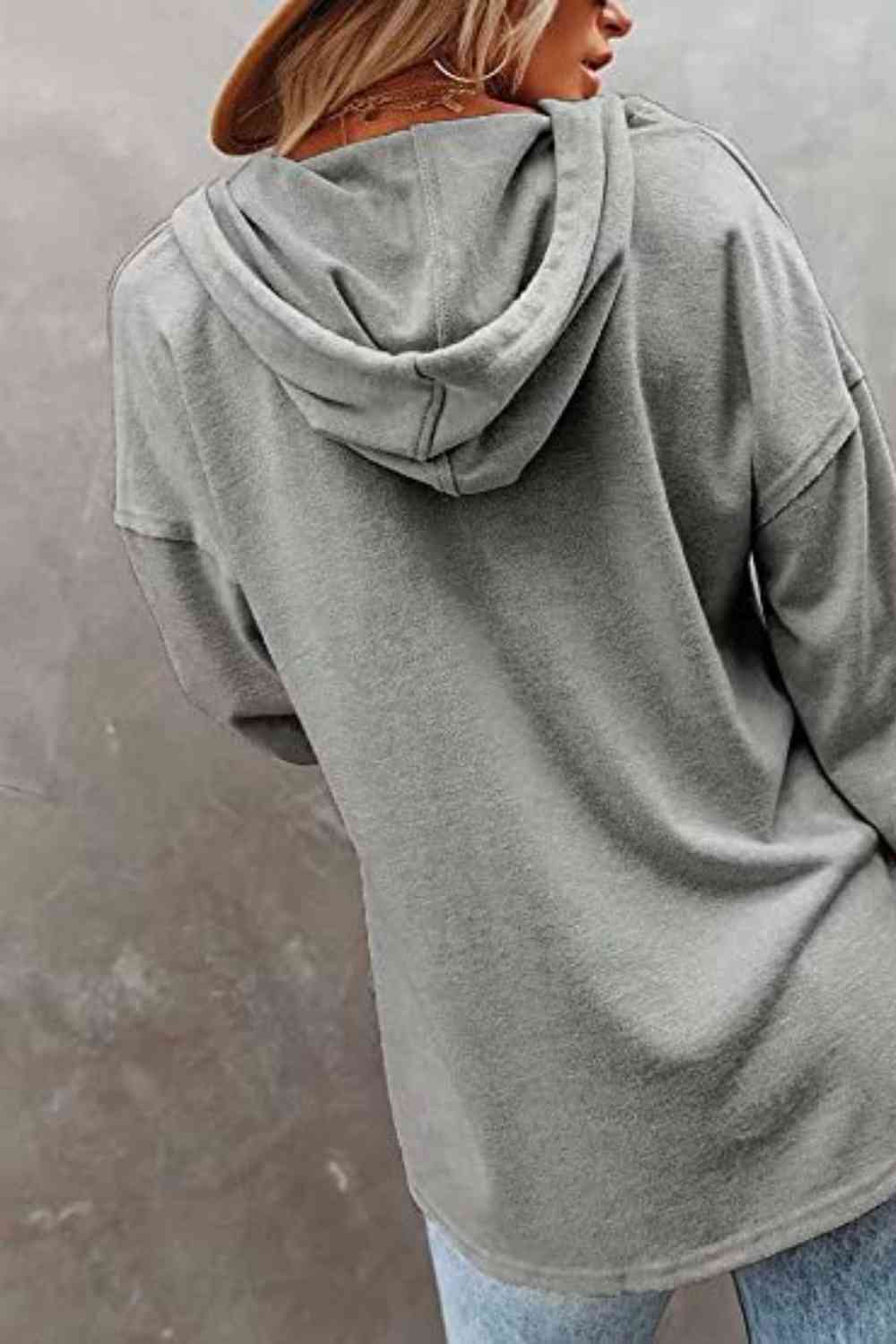 Easygoing Shoulder Hoodie