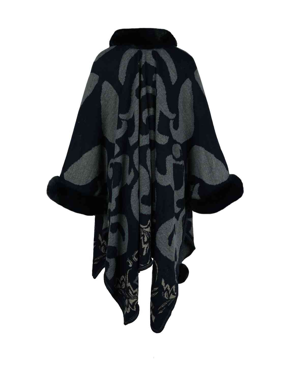 Printed Mirage Poncho