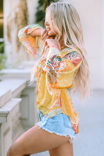 Easy Breezy Buttoned Blouse