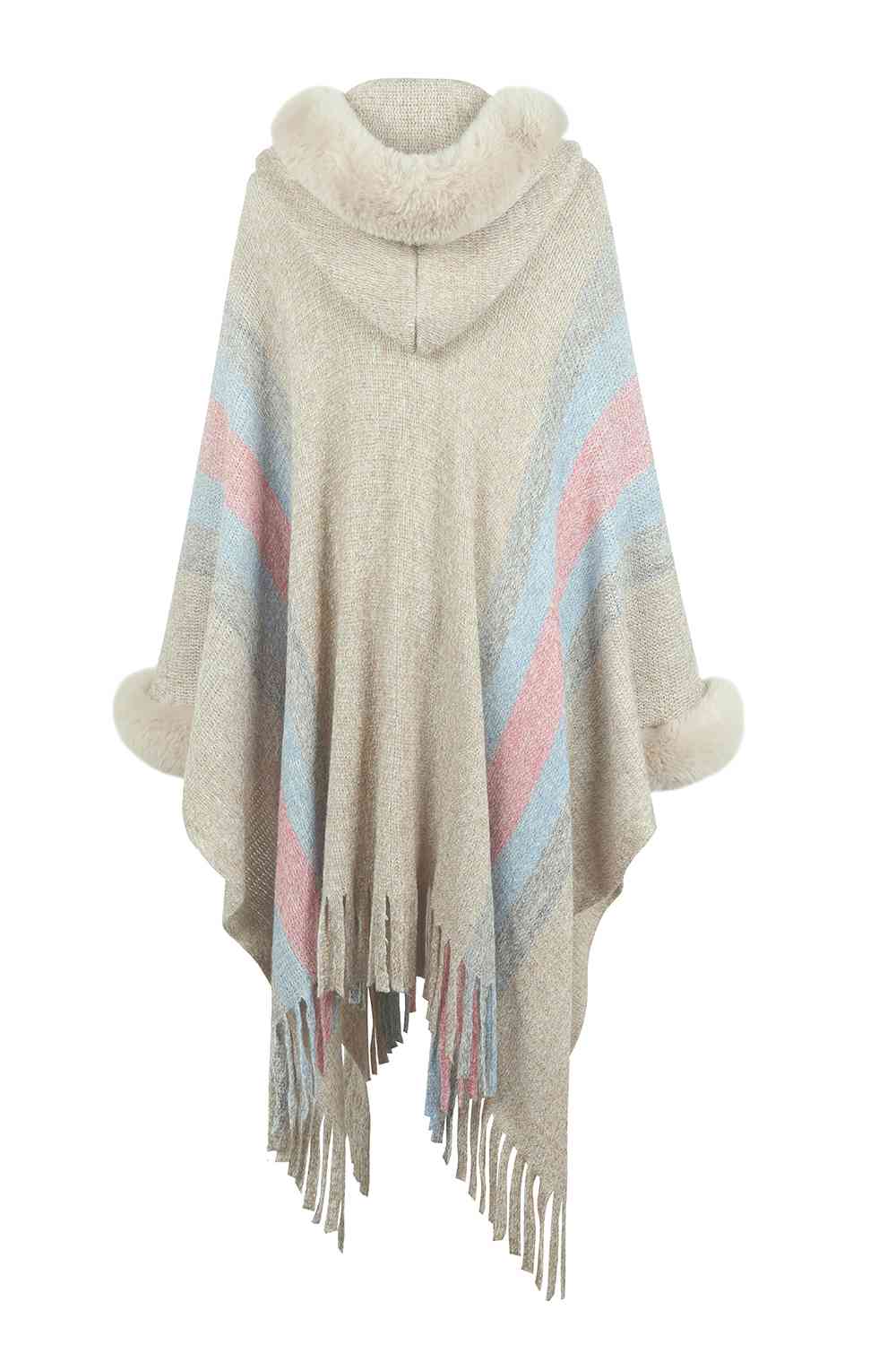 Fringed Detail Poncho