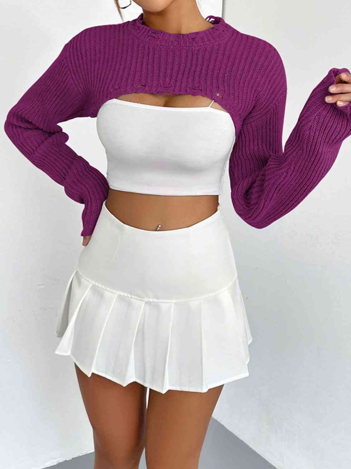 Over The Top Cropped Sweater