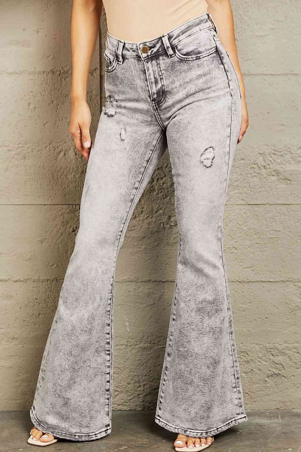 Retro Edge Flare Jeans