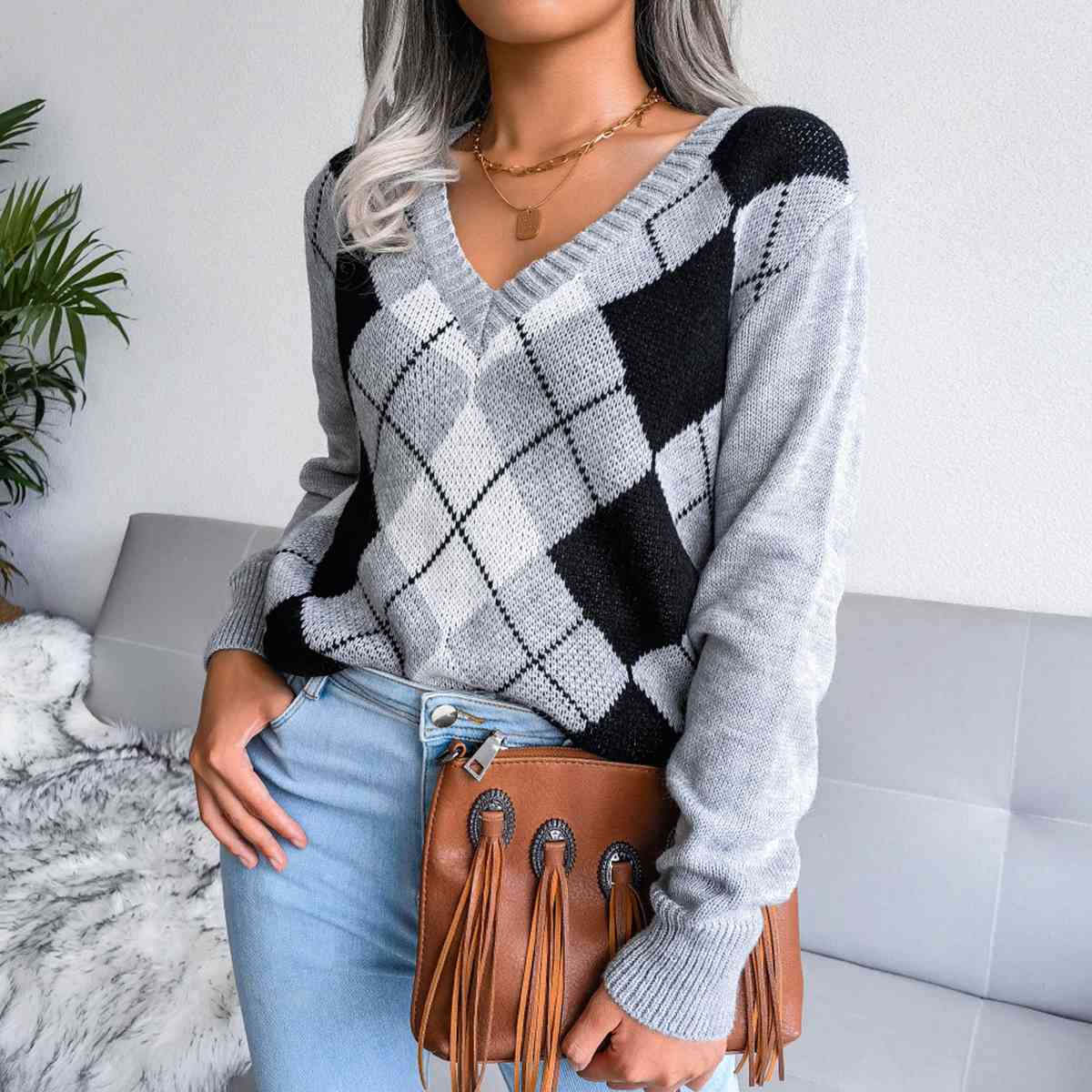 Plaid & Glad Sweater