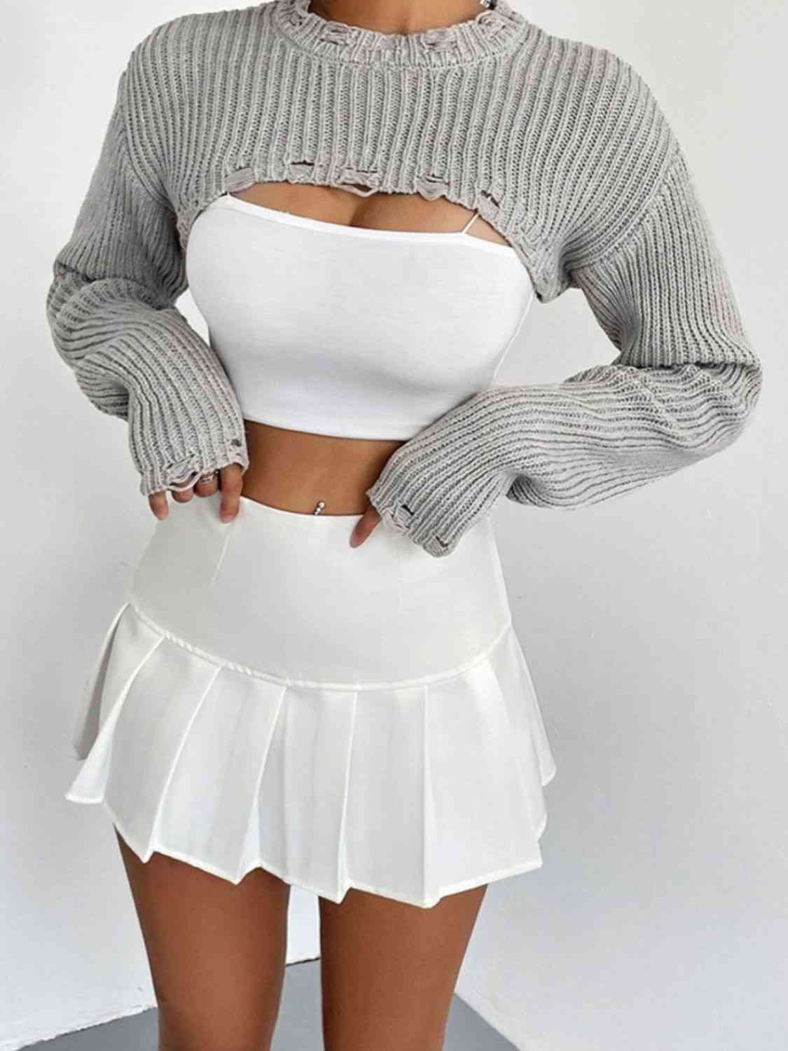 Over The Top Cropped Sweater