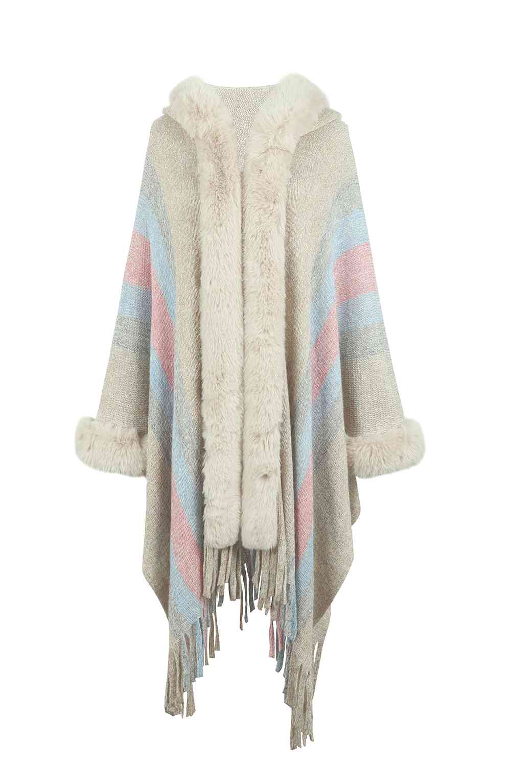 Fringed Detail Poncho