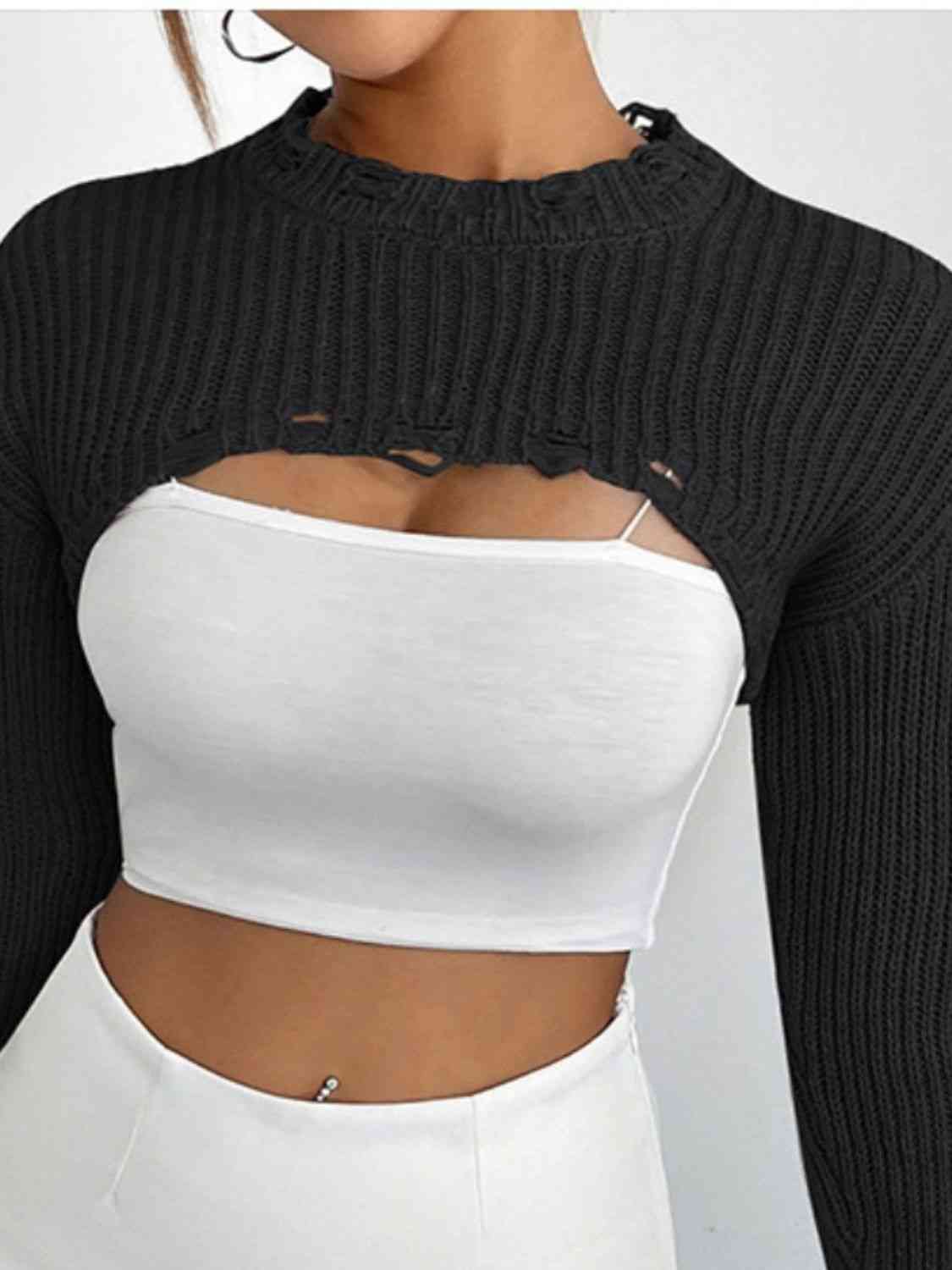 Over The Top Cropped Sweater