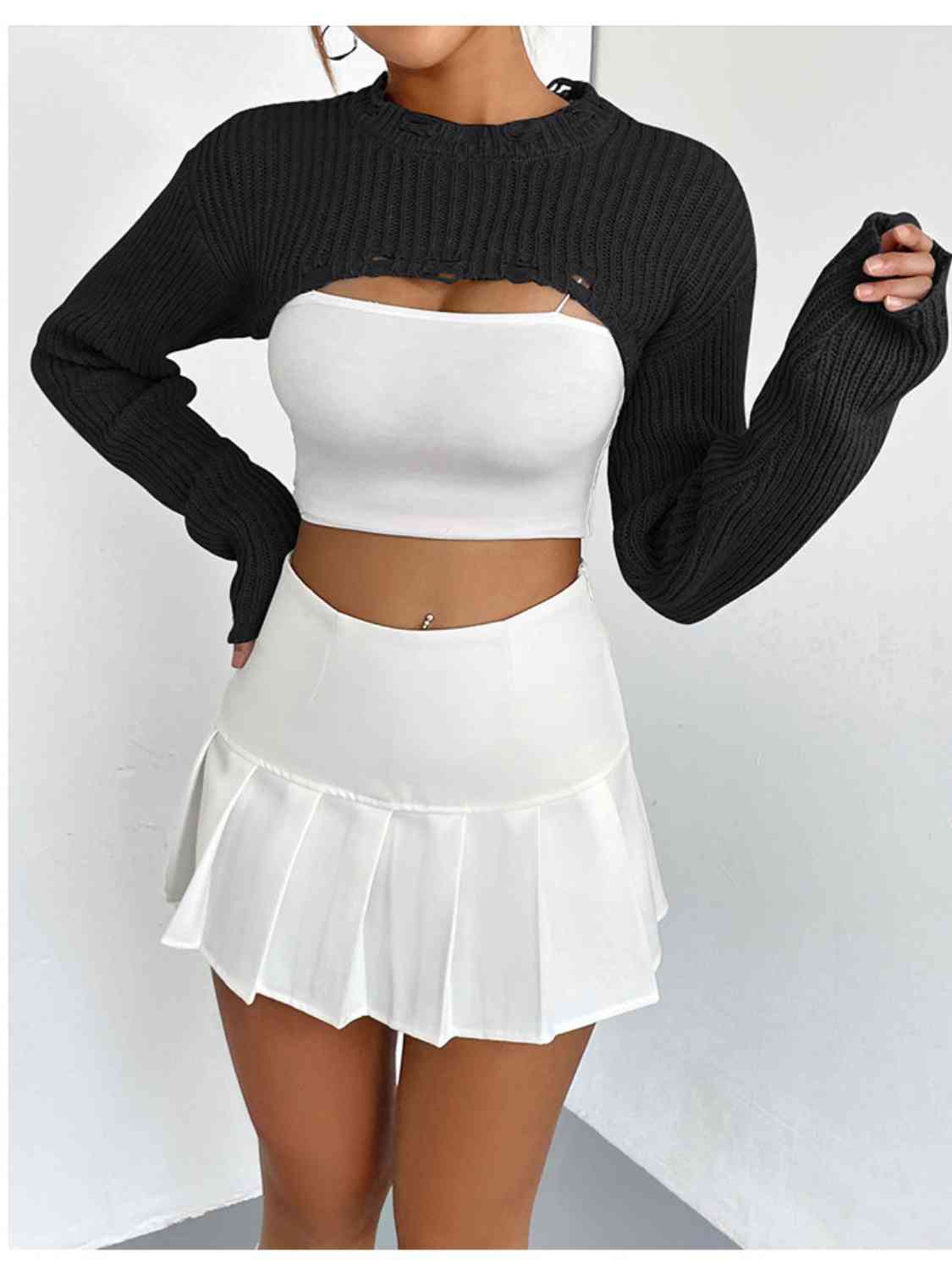 Over The Top Cropped Sweater