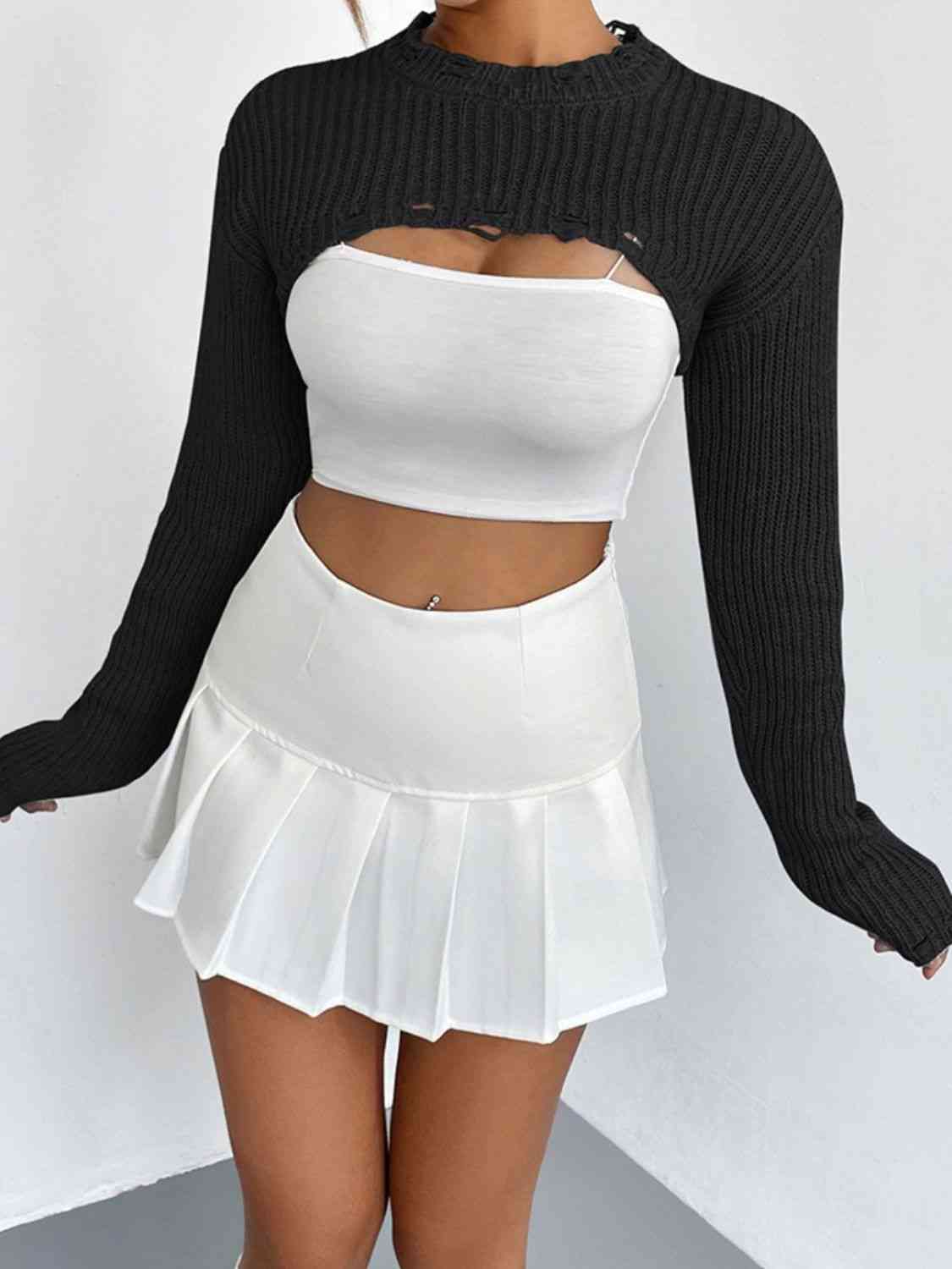 Over The Top Cropped Sweater