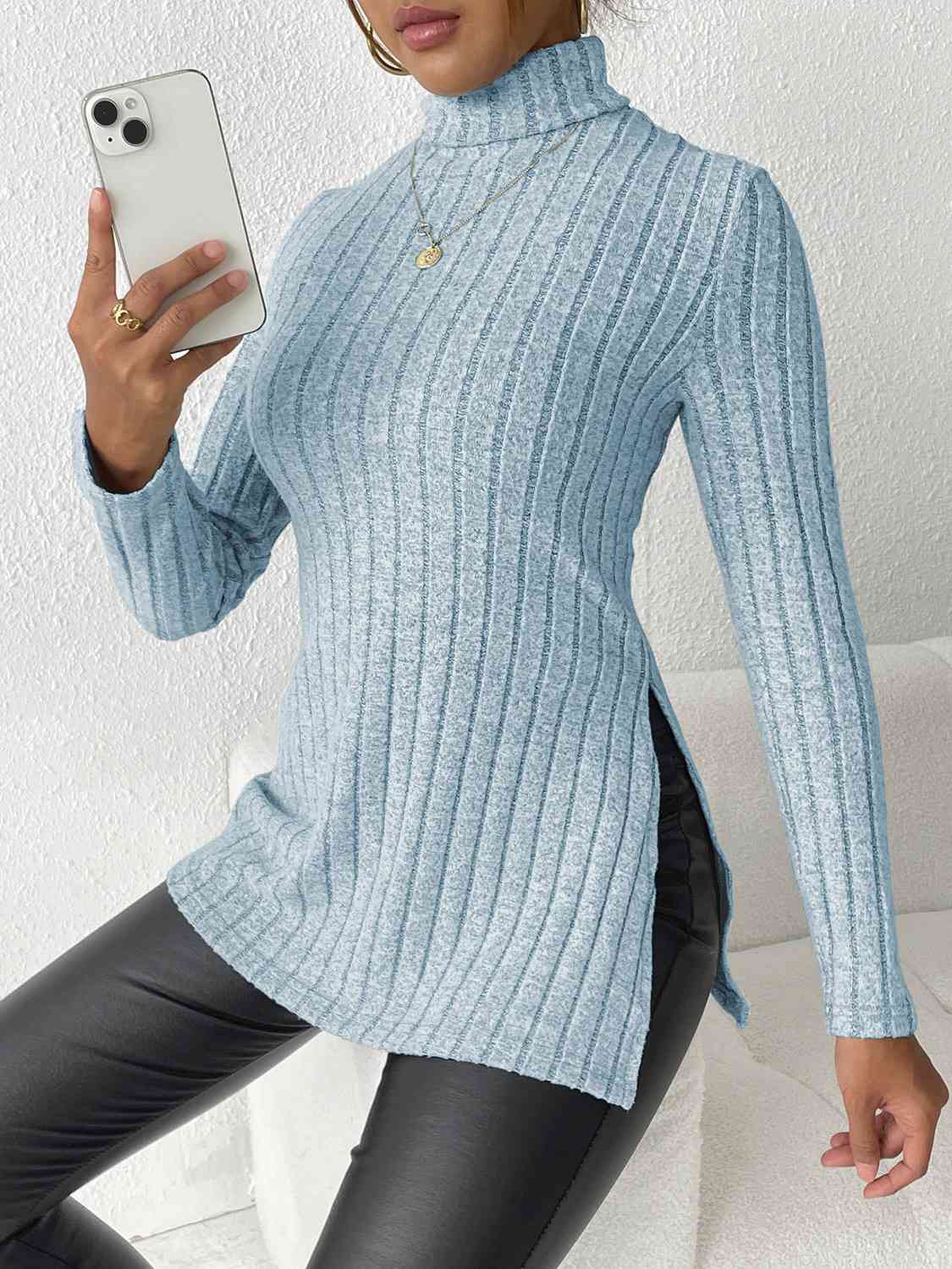 Mix It Up Turtleneck Top