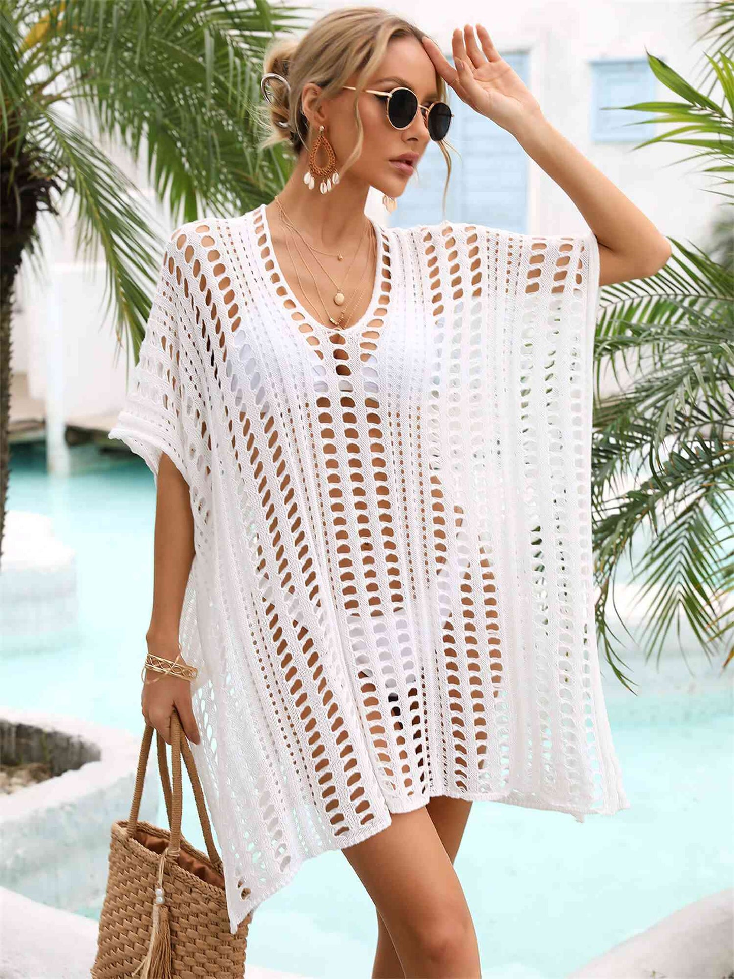 Sided Dolman Sleeve Cover-Up