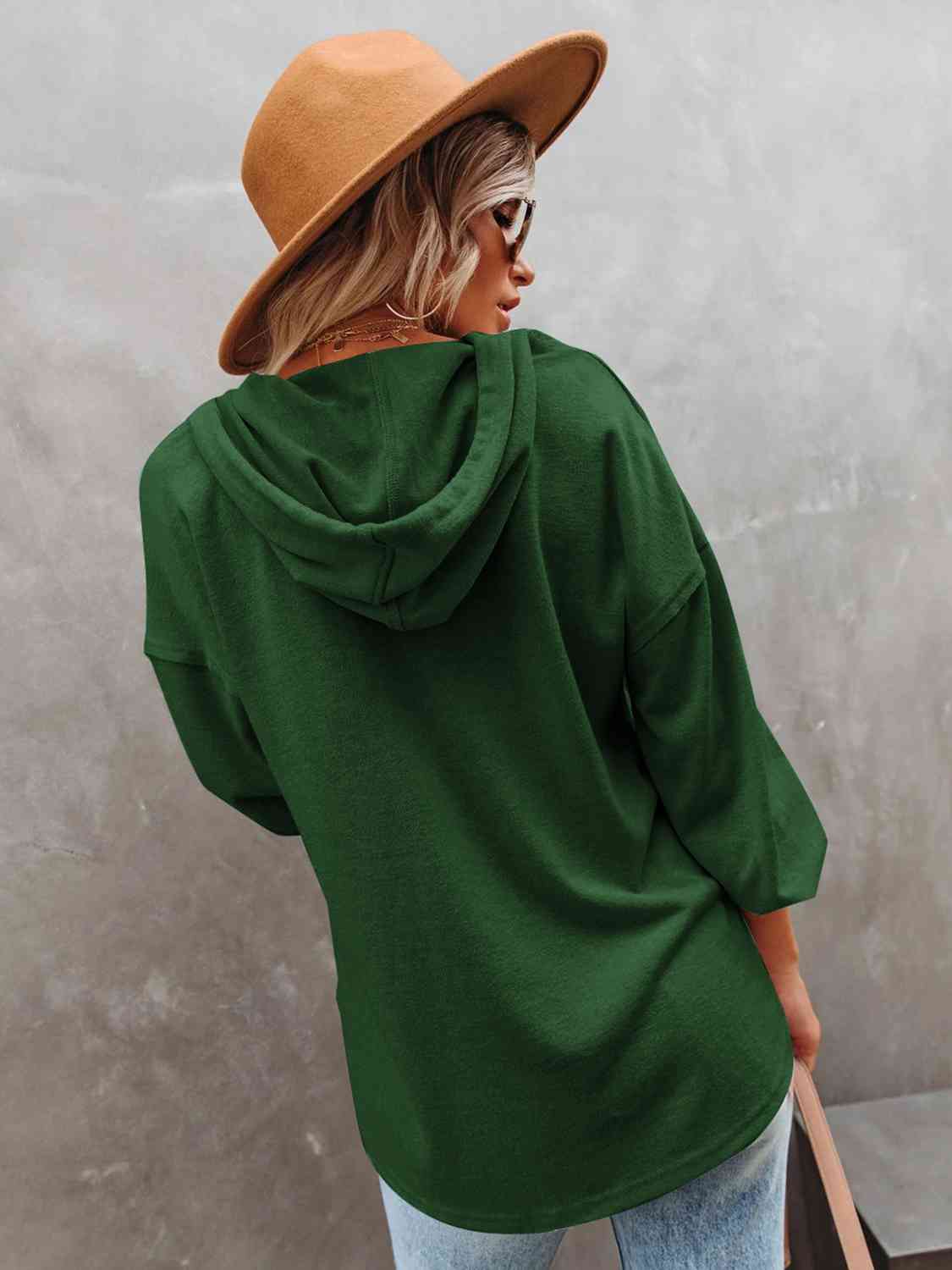 Easygoing Shoulder Hoodie