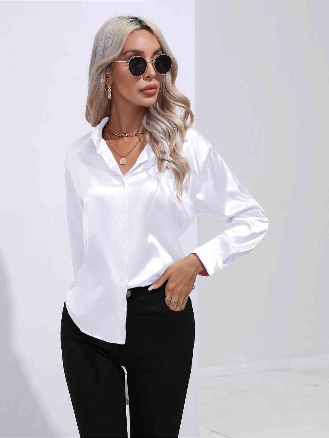 Luxe Elegance Long Sleeve Shirt