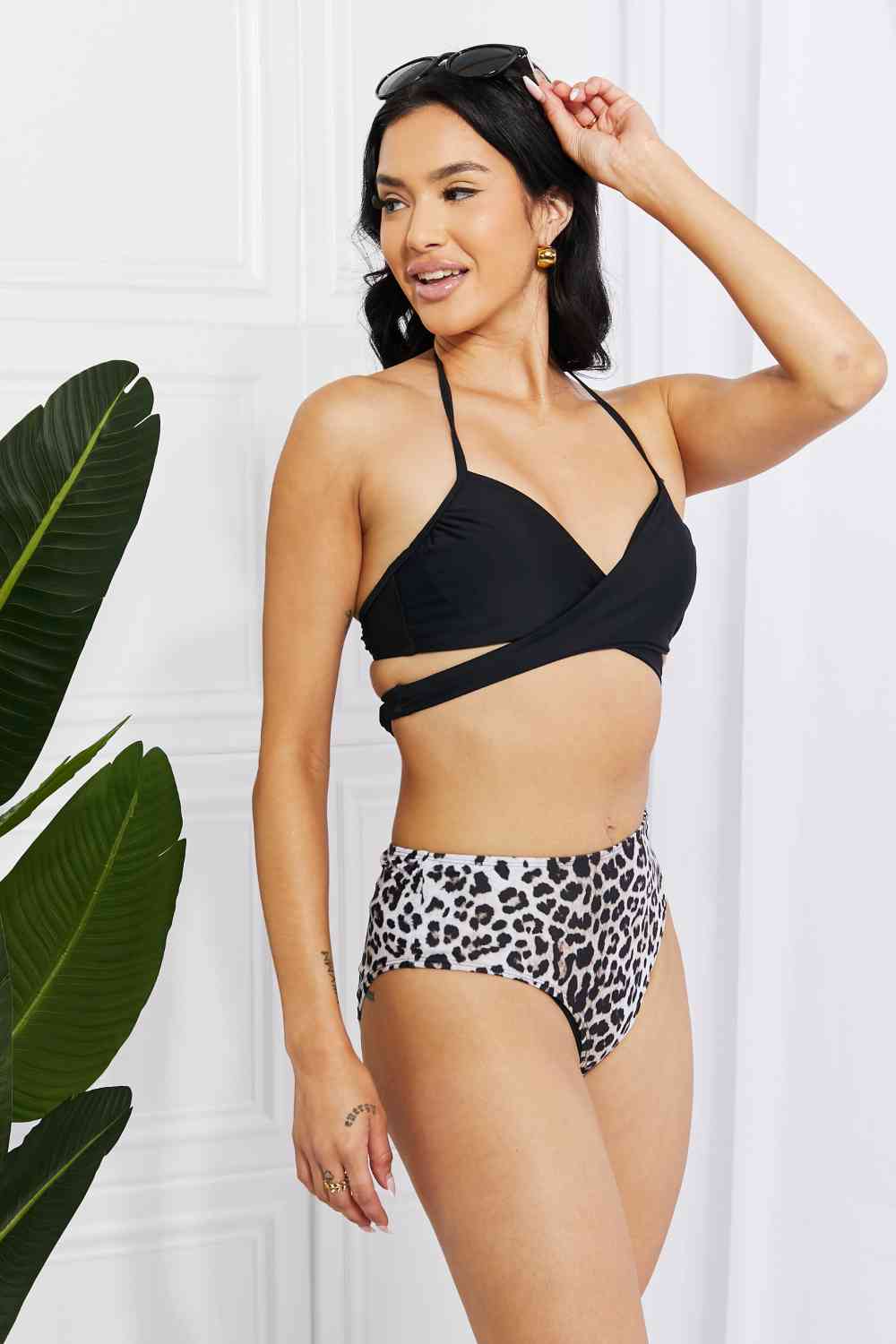 Summer Splash Bikini Set in Black