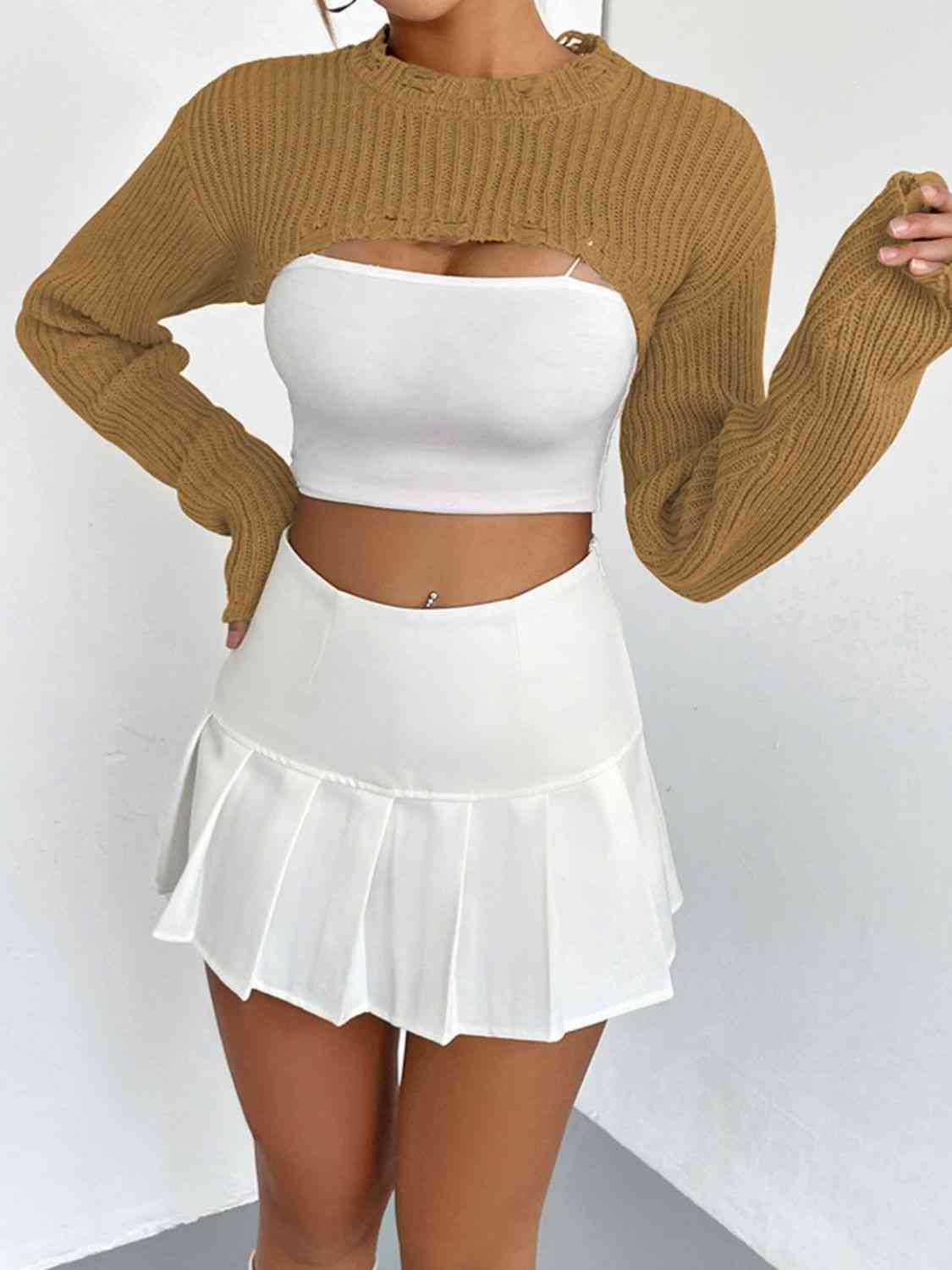 Over The Top Cropped Sweater