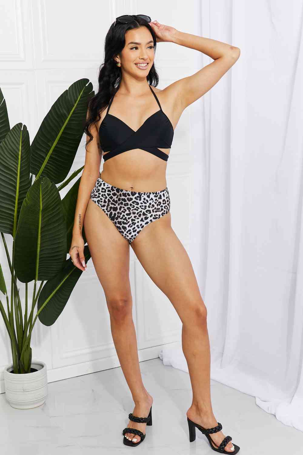 Summer Splash Bikini Set in Black