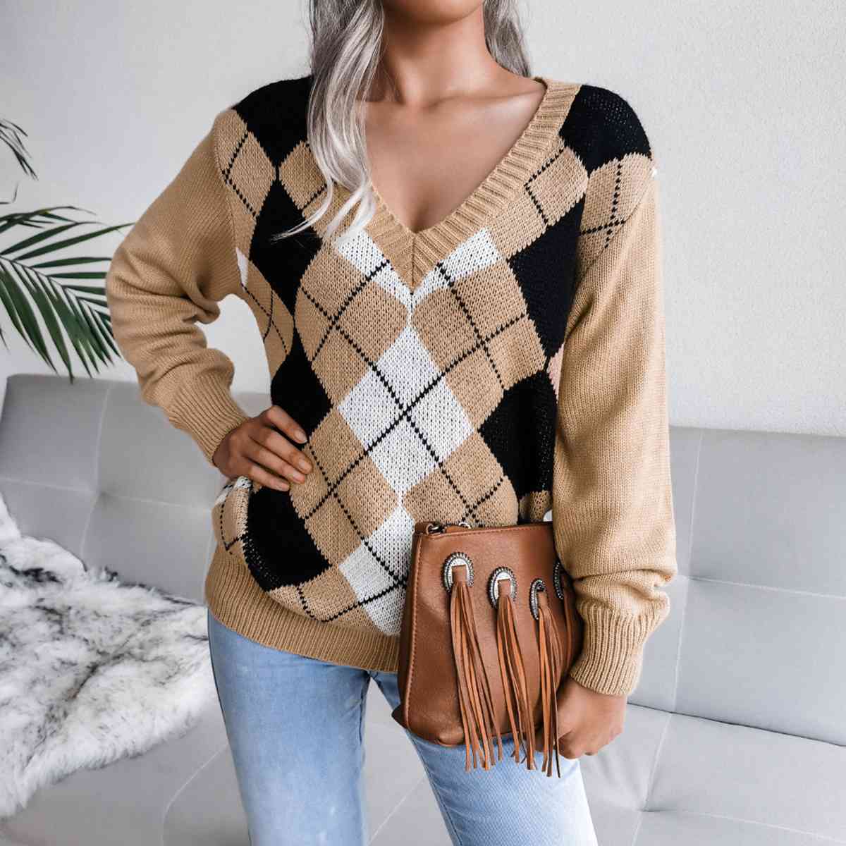 Plaid & Glad Sweater