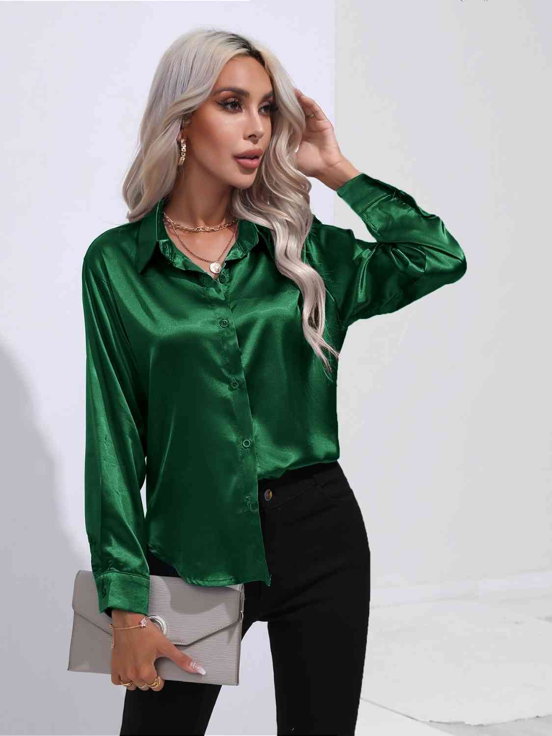 Luxe Elegance Long Sleeve Shirt