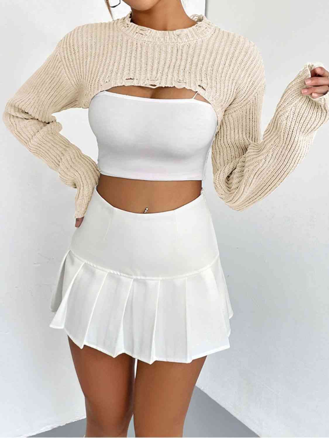 Over The Top Cropped Sweater