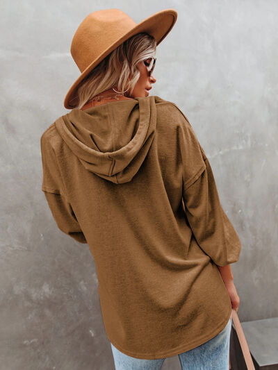 Easygoing Shoulder Hoodie