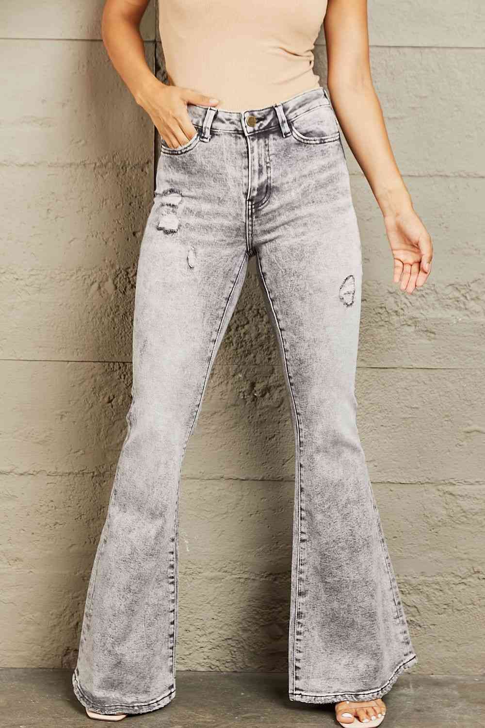 Retro Edge Flare Jeans