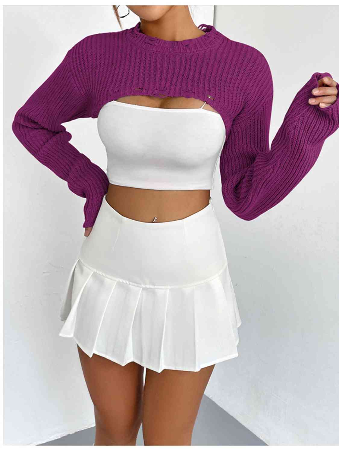 Over The Top Cropped Sweater