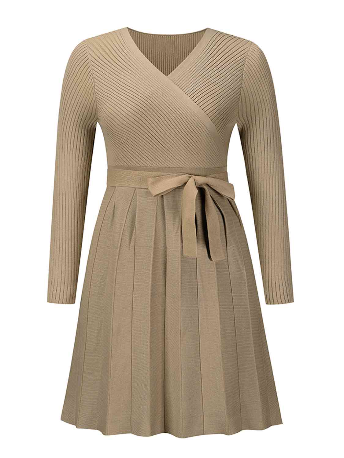 Pleated To Meet You Sweater Dress