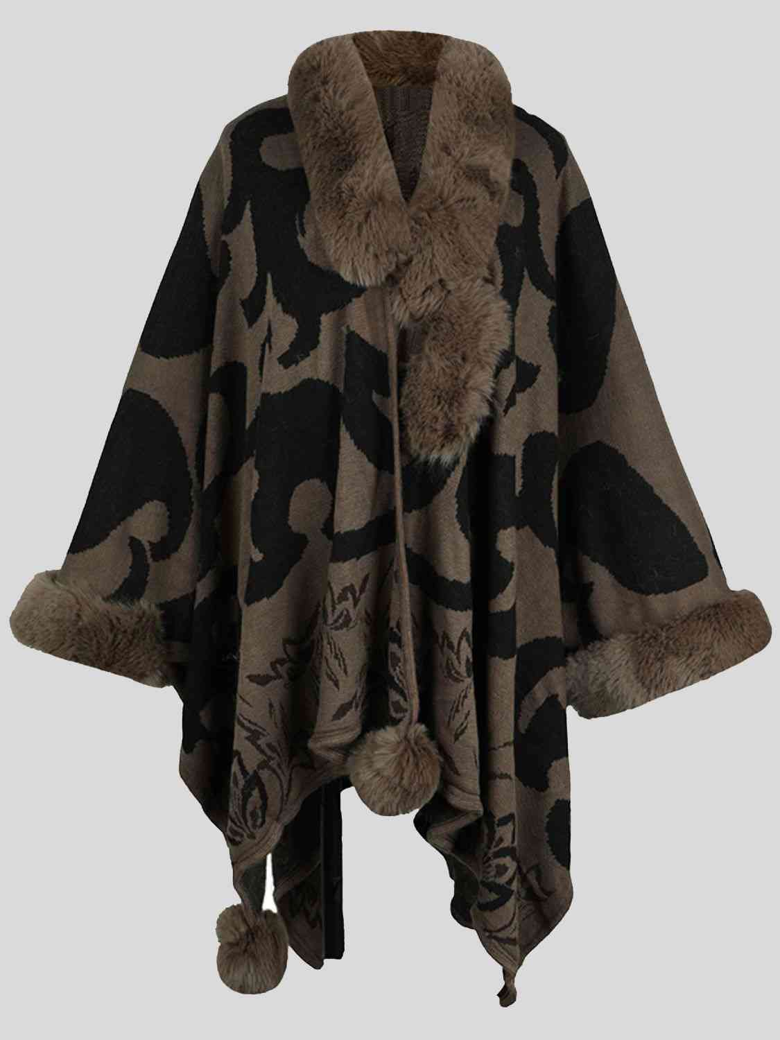 Printed Mirage Poncho