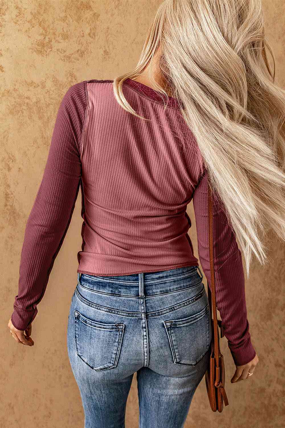 Crossed Up Long Sleeve Top