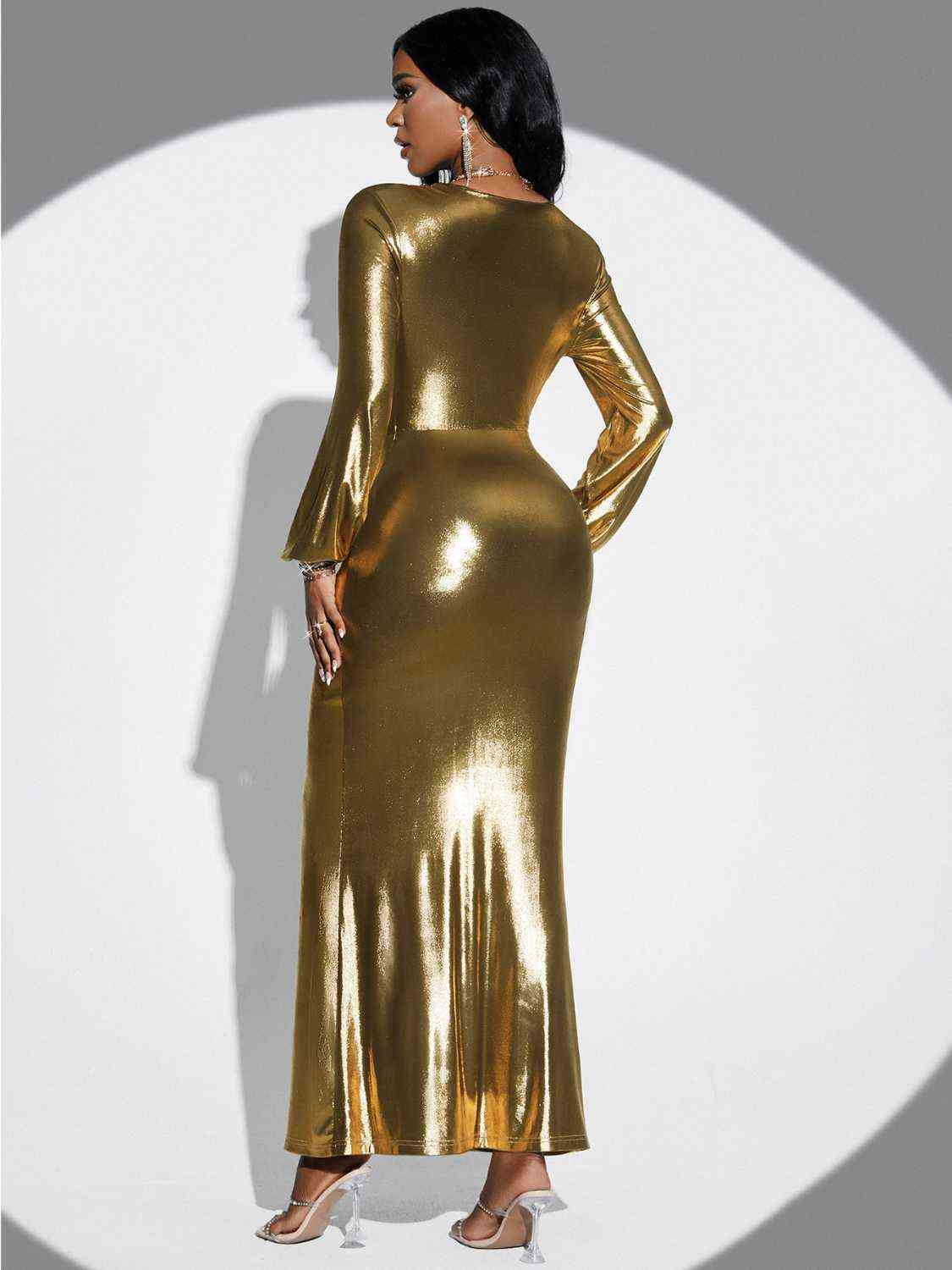 Gold Mine Midi Dress