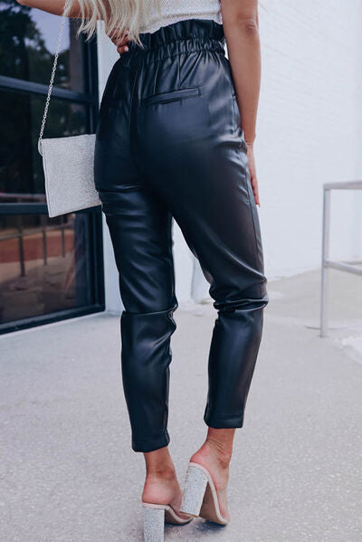 Rocket Leather Cropped Pants