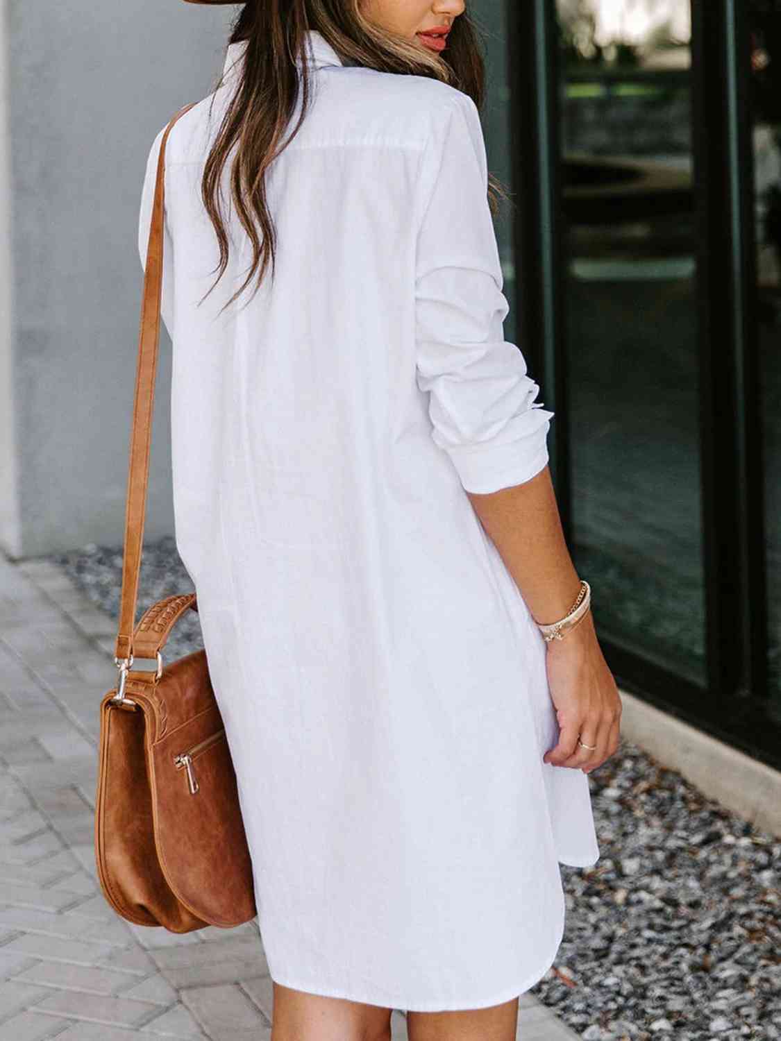 Collared Charm Shirt Dress