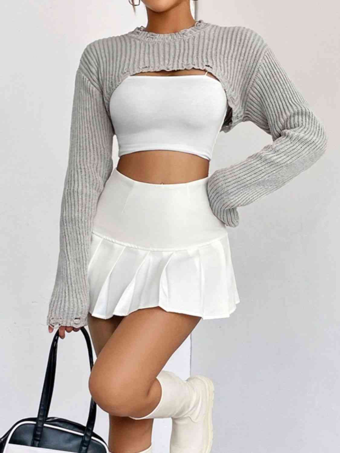 Over The Top Cropped Sweater