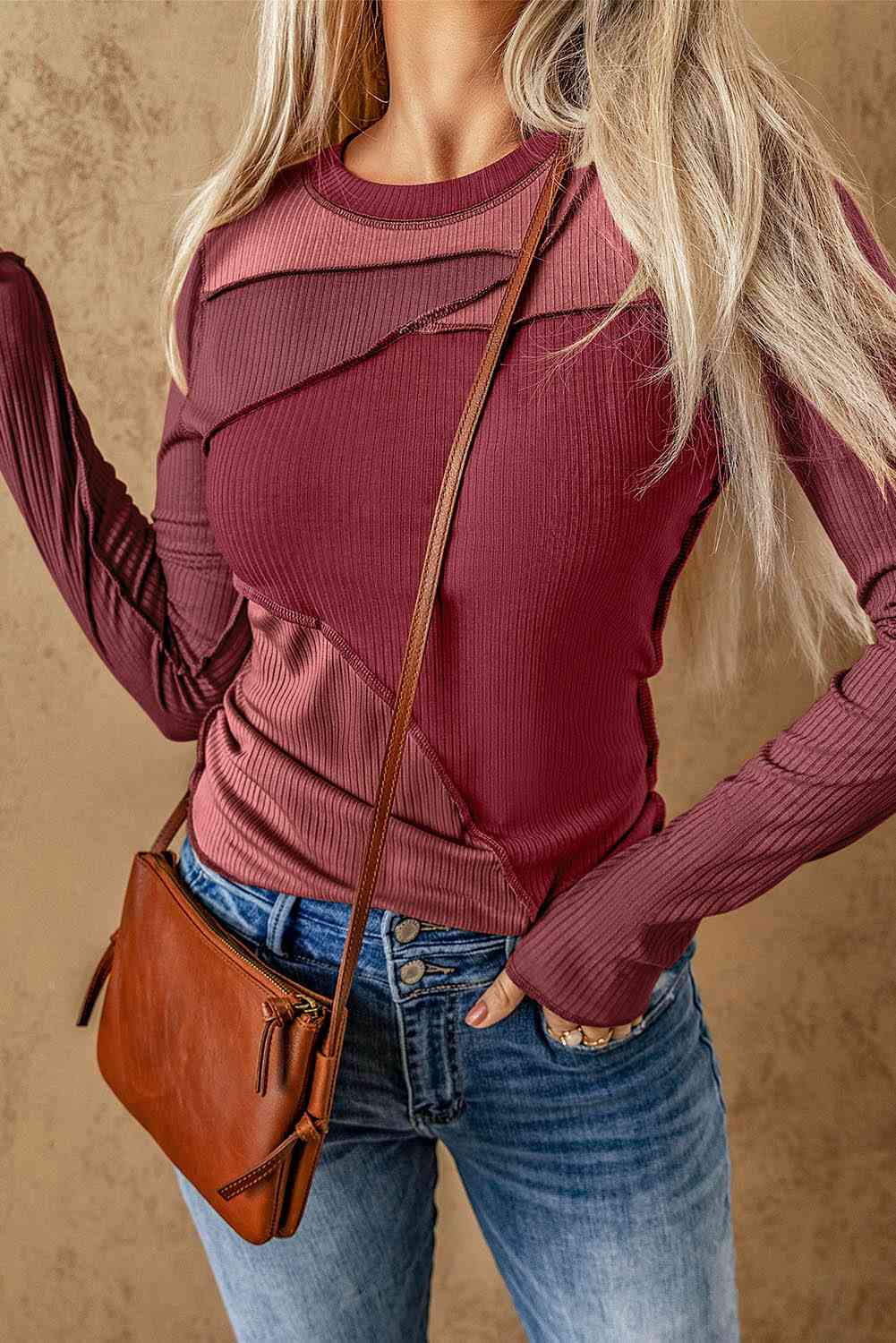 Crossed Up Long Sleeve Top