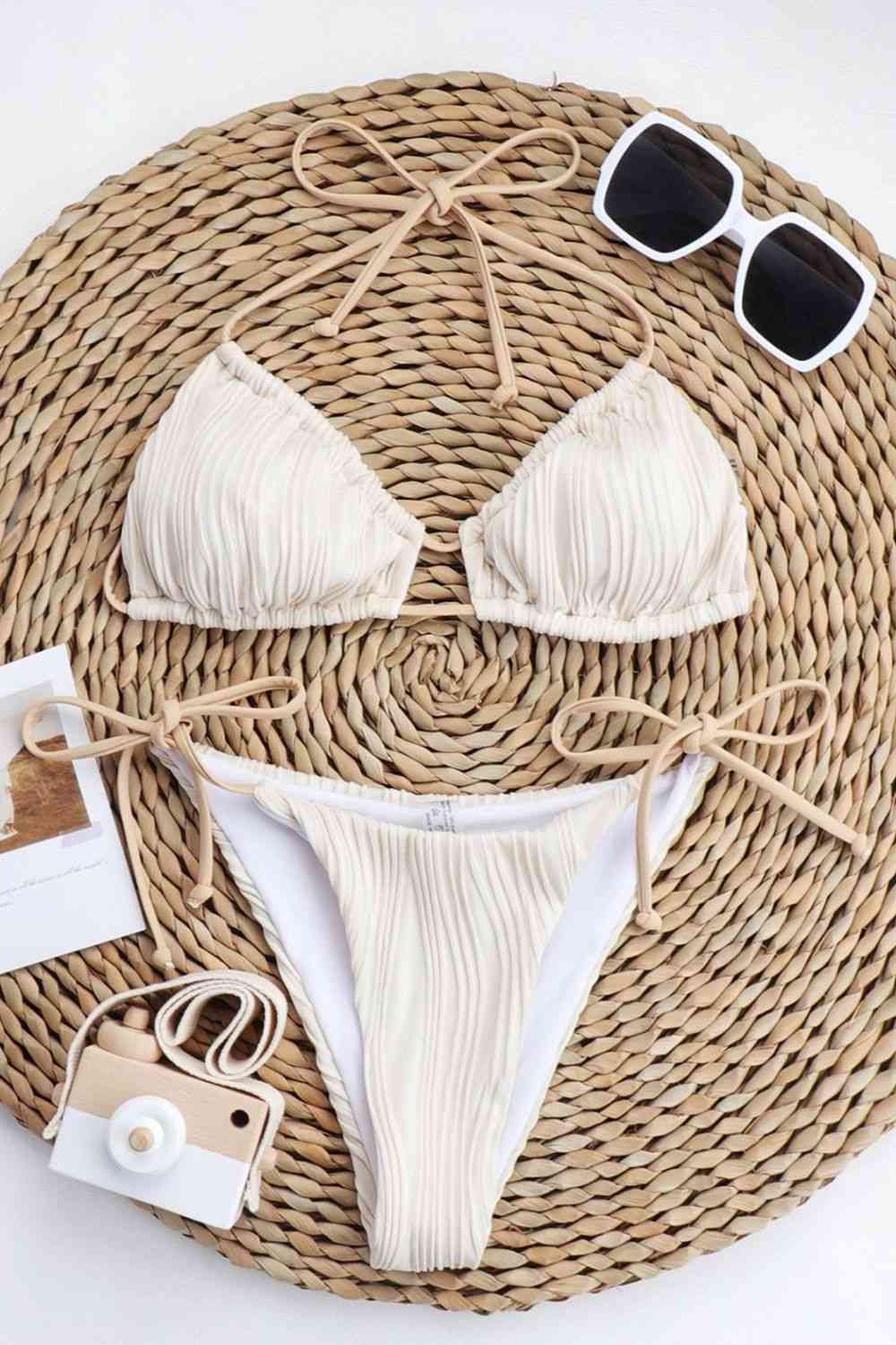 Oh So Simple Tied Bikini Set