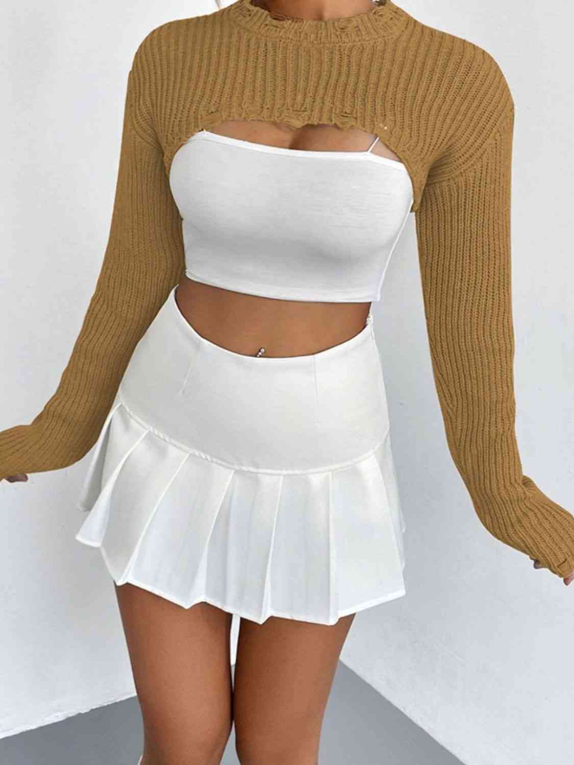 Over The Top Cropped Sweater